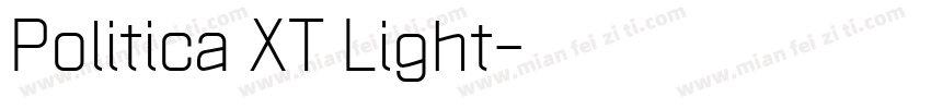 Politica XT Light字体转换